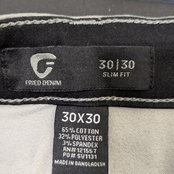 Fried Denim Slim Fit‎ Gray Jeans Modern Casual Pants 30x30 NWT - Picture 5 of 10